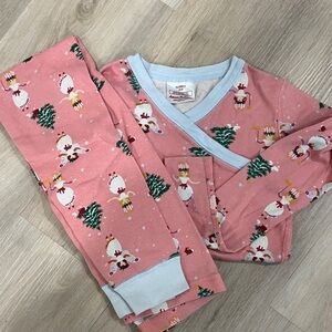 Hanna Andersson Pink st. Lucia/angel Pajama Set